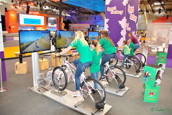Bike Fahrradsimulator Mehrfach-modul mieten Nürnberg