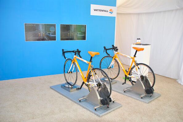 Bike Fahrradsimulator Doppelmodul mieten Nürnberg