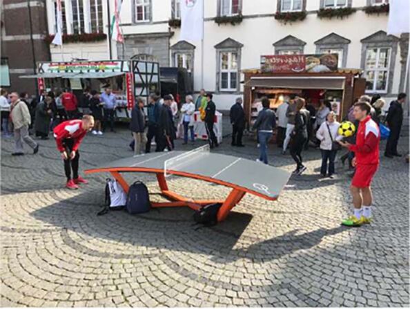 Teqball-Platte zum Fußballspielen mieten Erlangen